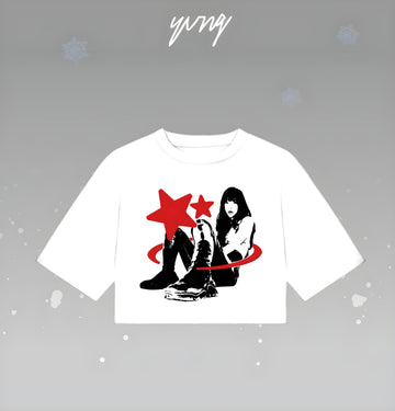 GIRL WITH STARS CROP TOP