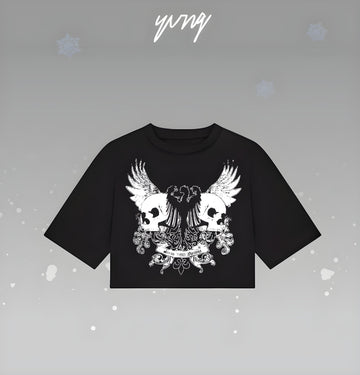 VINTAGE SKELETON CROP TOP