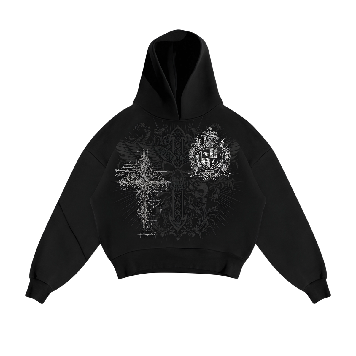BLACK CATHEDRAL BOXY FIT HOODIE