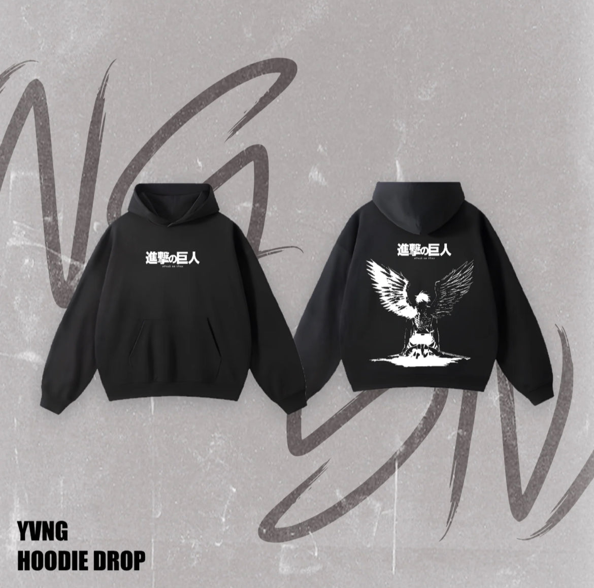 EREN YEAGER FALLEN ANGEL HOODIE