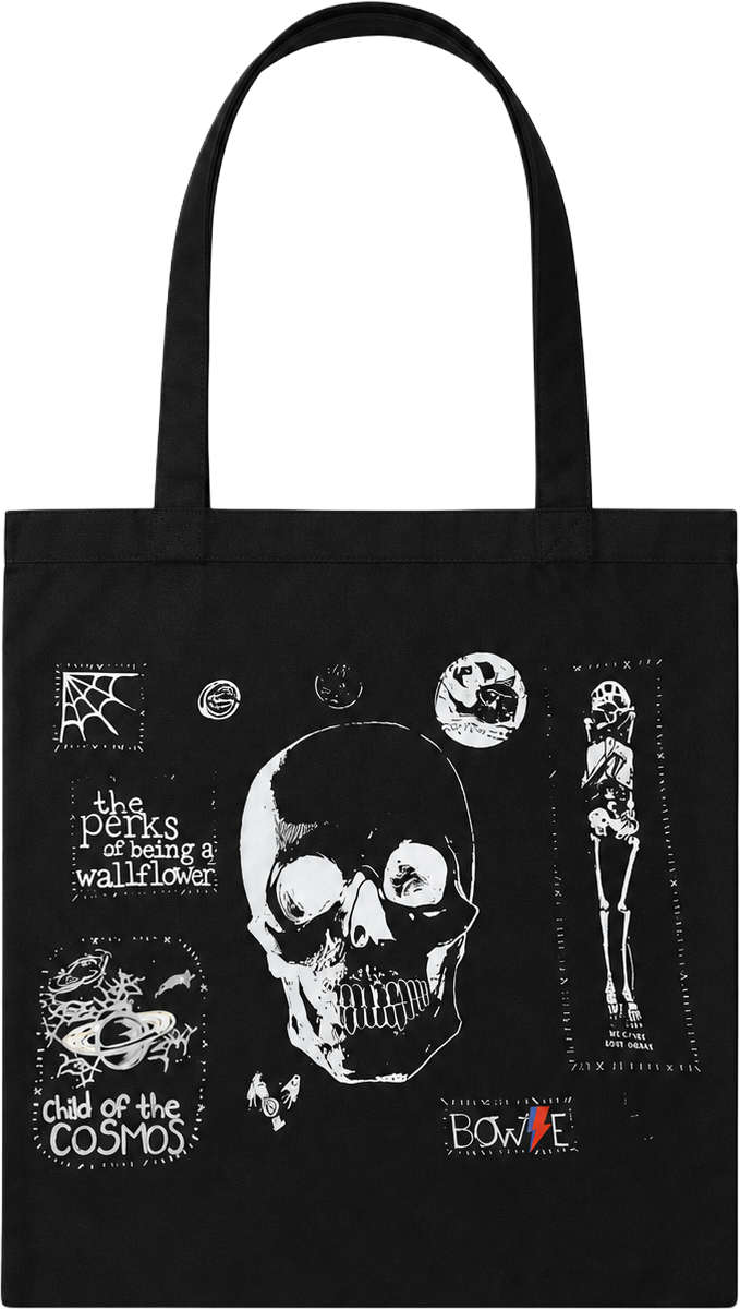 GOTHIC SKELETON TOTE BAG