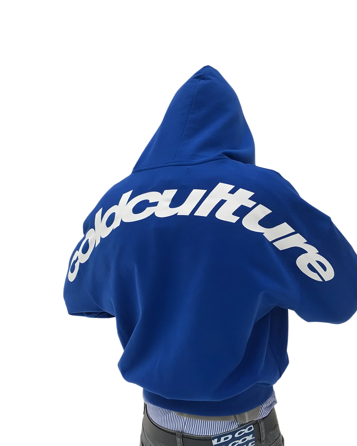 COLD CULTURE DARK BLUE BAGGY BOXY FIT HOODIE