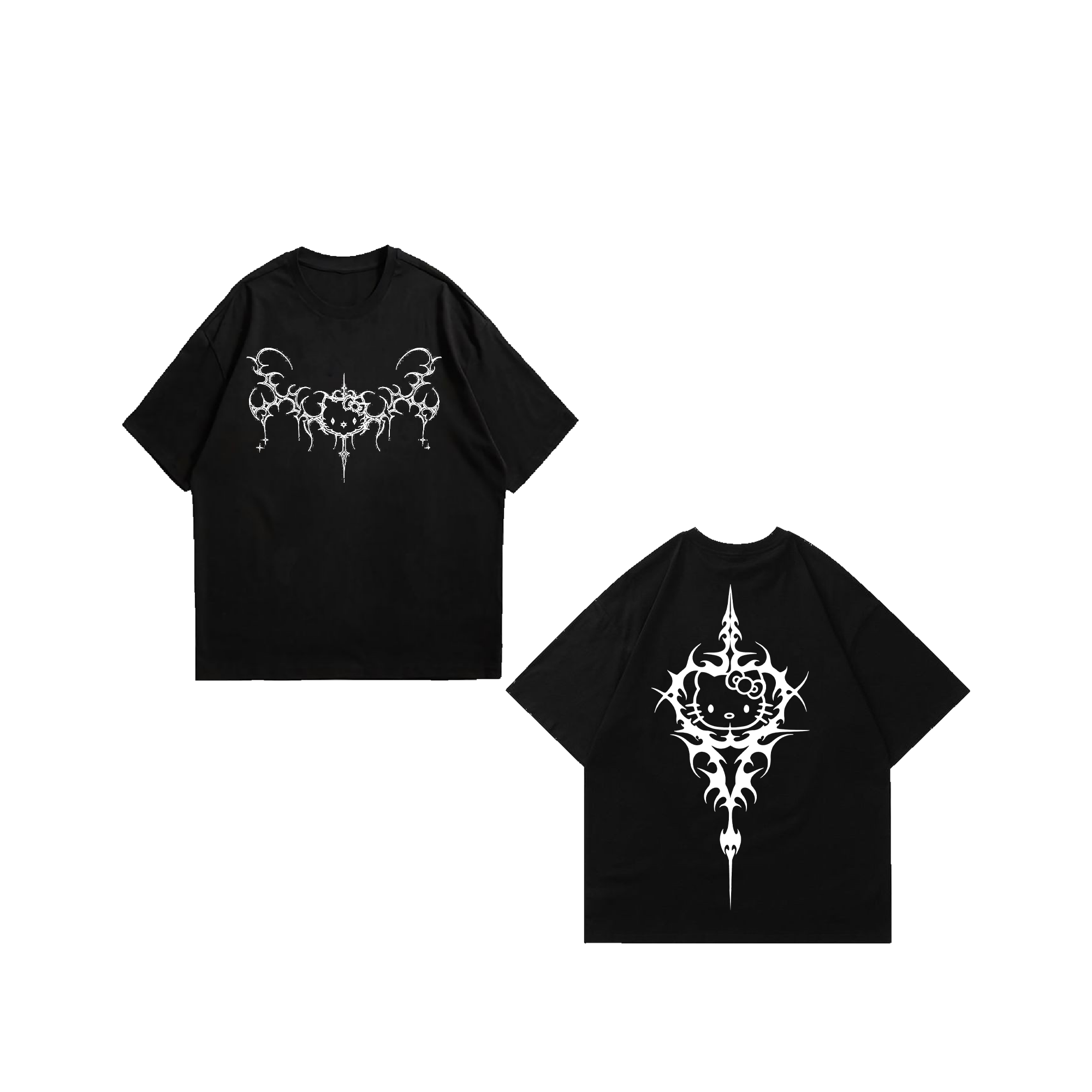 Gothic hello kitty t-shirt