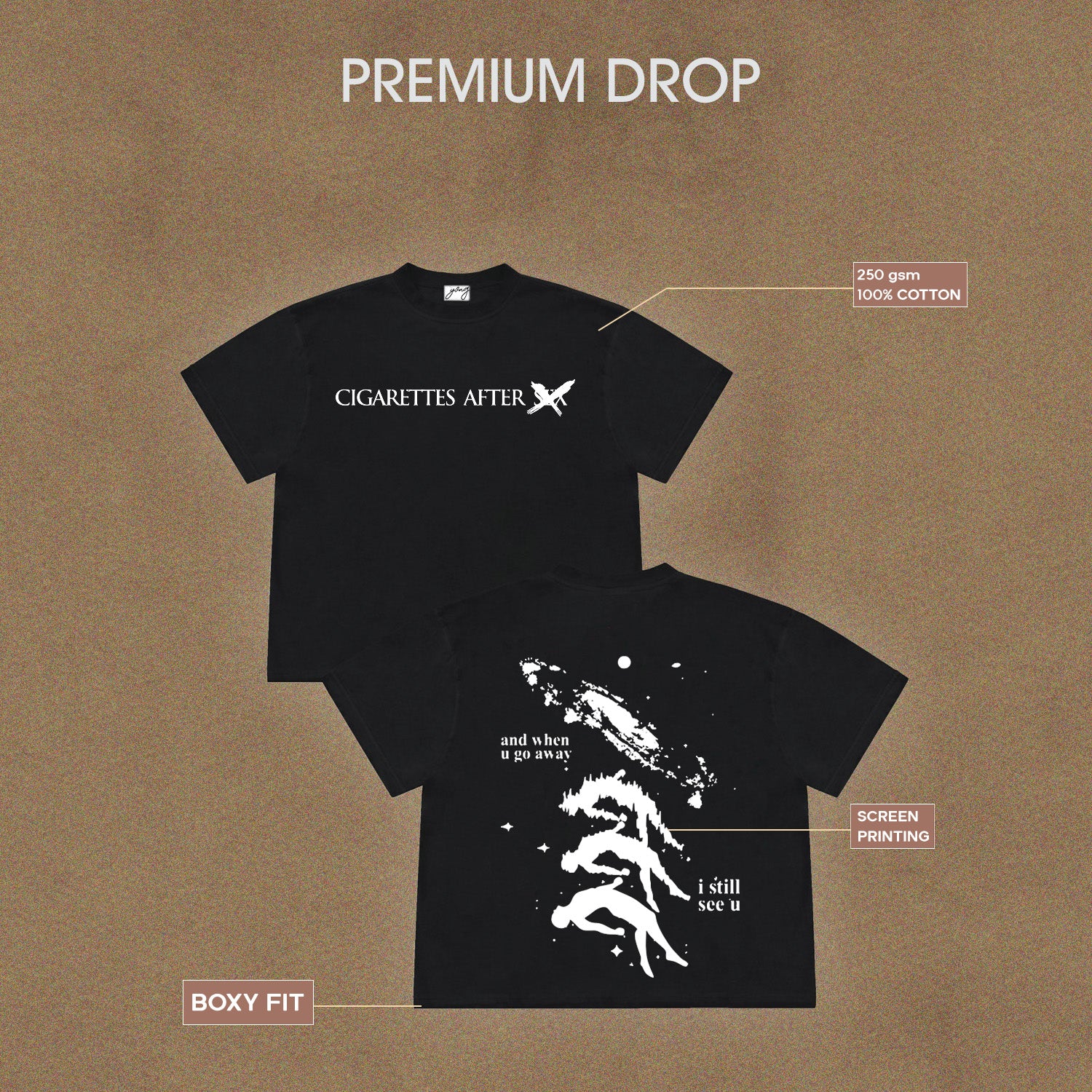 CIGARETTES AFTER SEX BOXY FIT T-SHIRT
