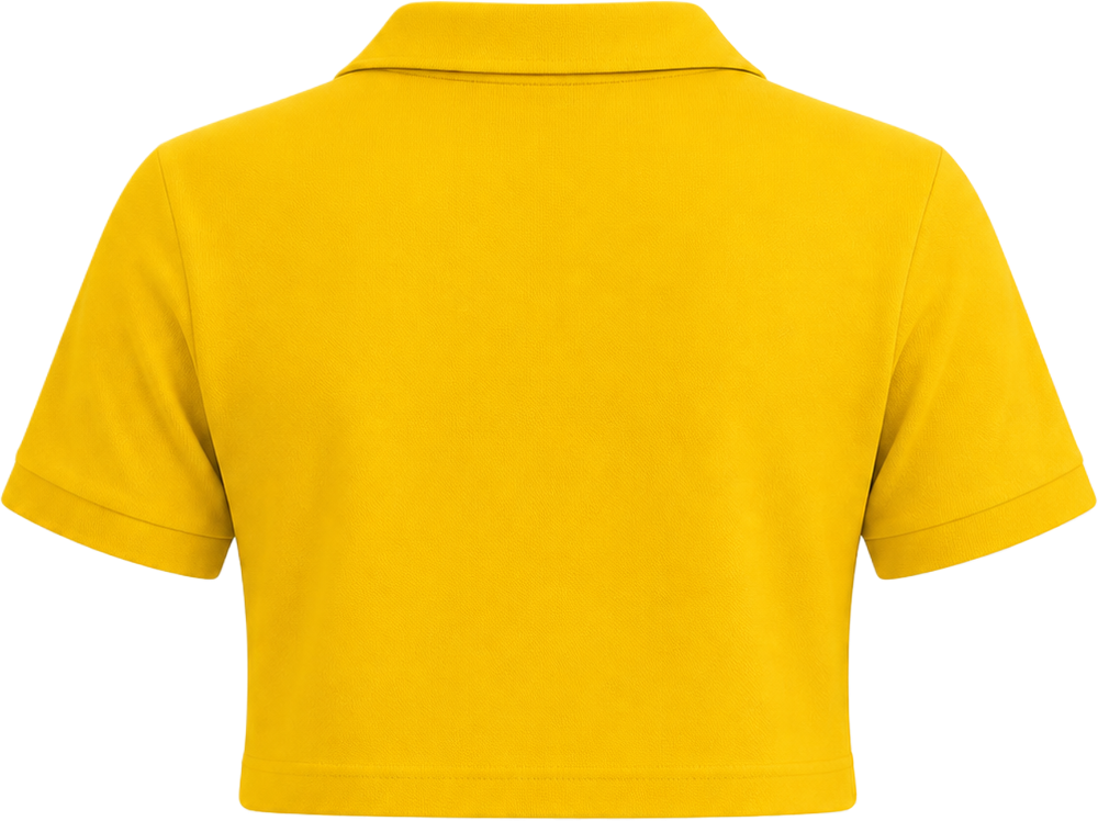YELLOW CROP POLO