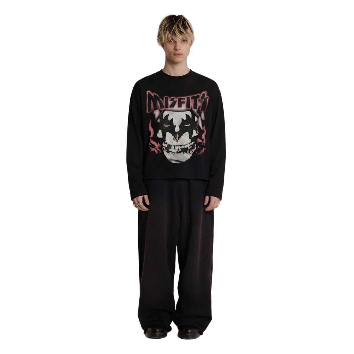 MISFIT CROP FULL SLEEVE TEE