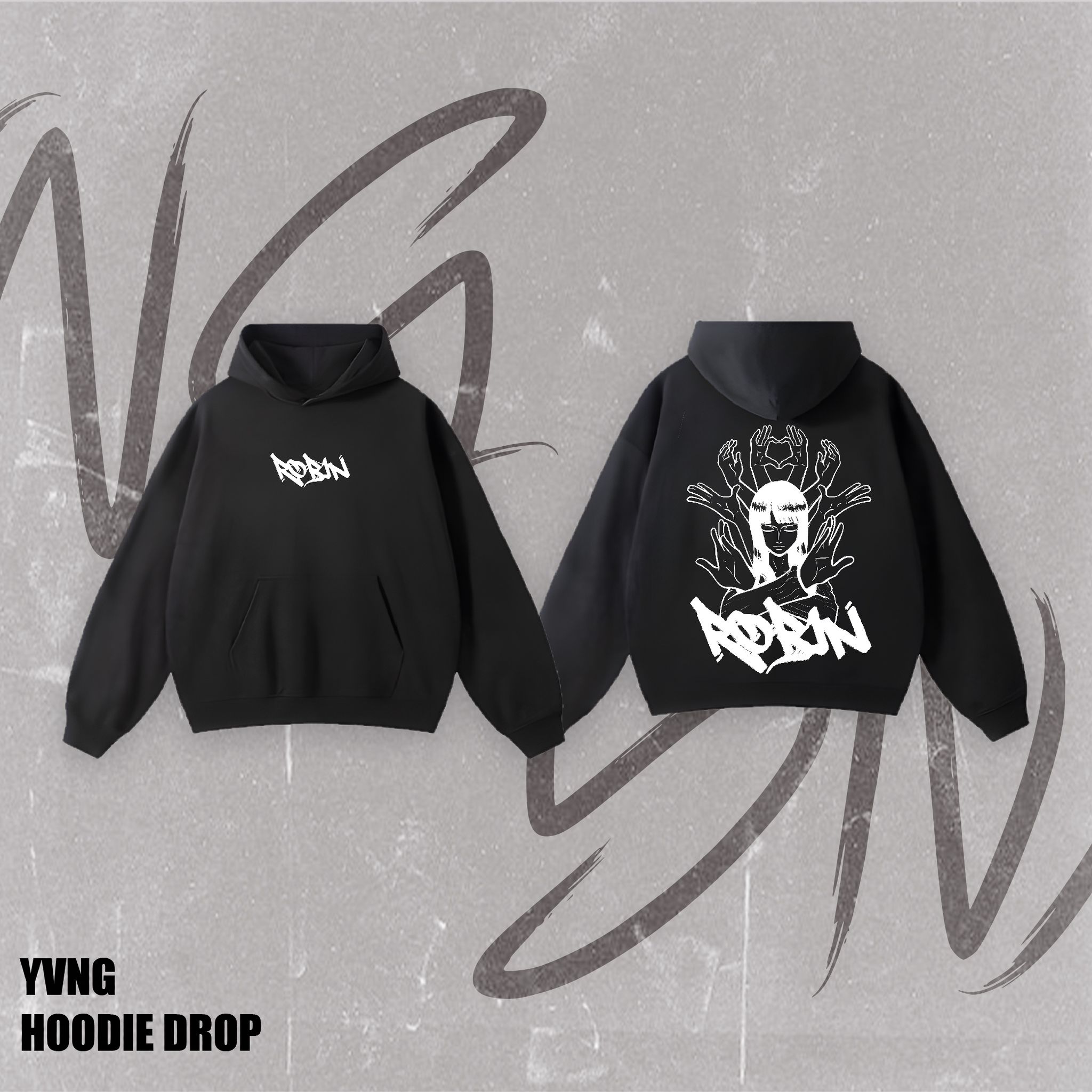 NICO ROBIN  BLACK HOODIE