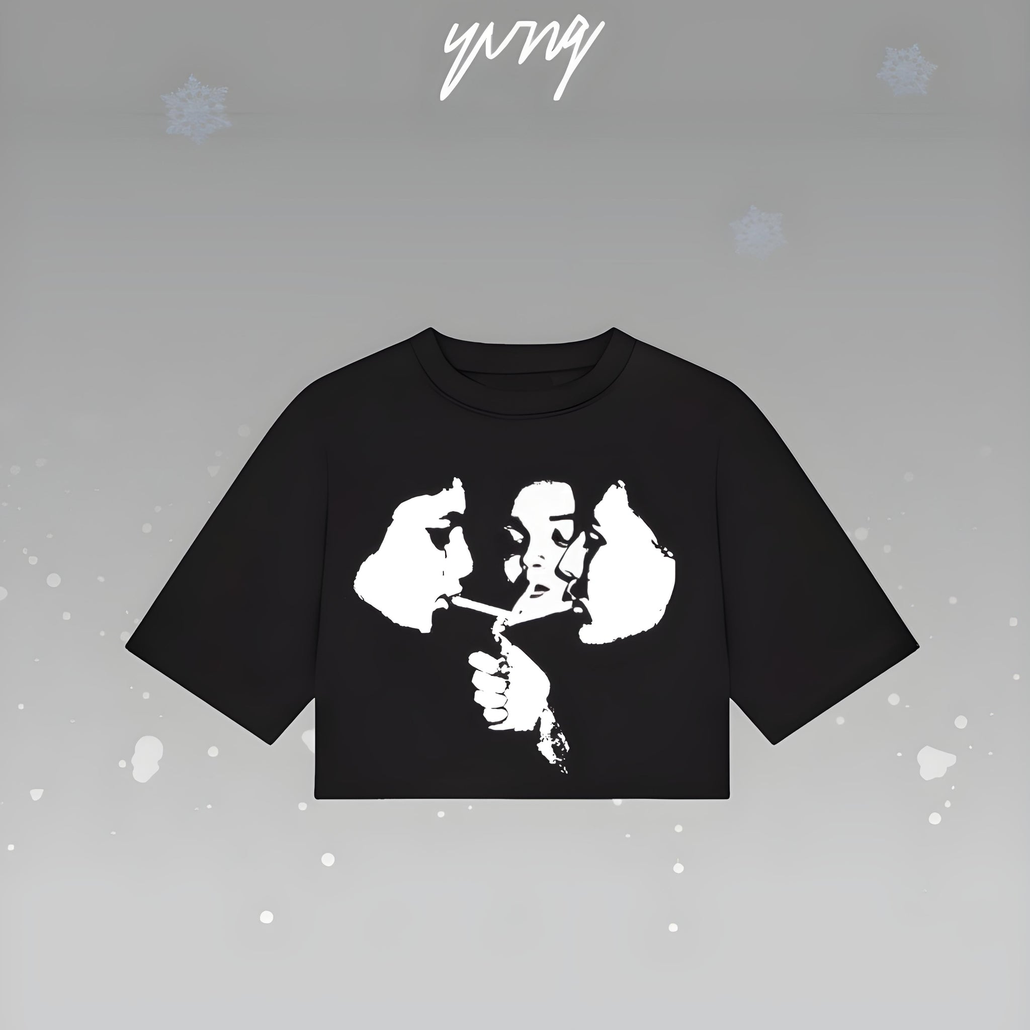 RETRO PRINTED CROP TOP