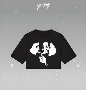 RETRO PRINTED CROP TOP