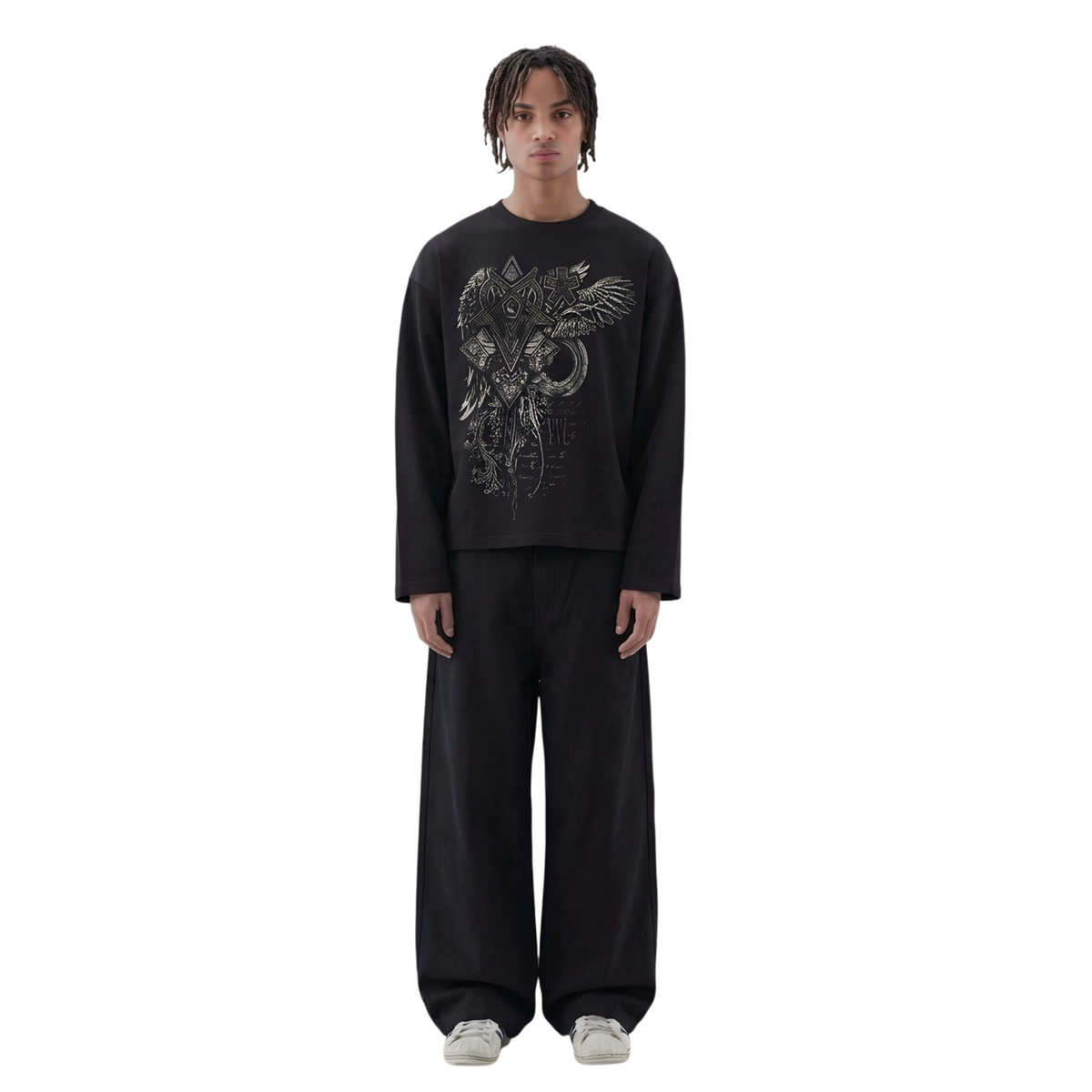 DIVINE RUIN CROP FULL SLEEVE TEE
