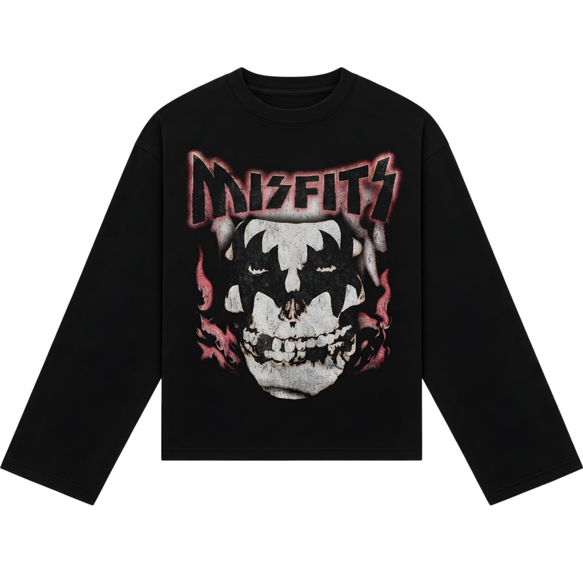 MISFIT CROP FULL SLEEVE TEE