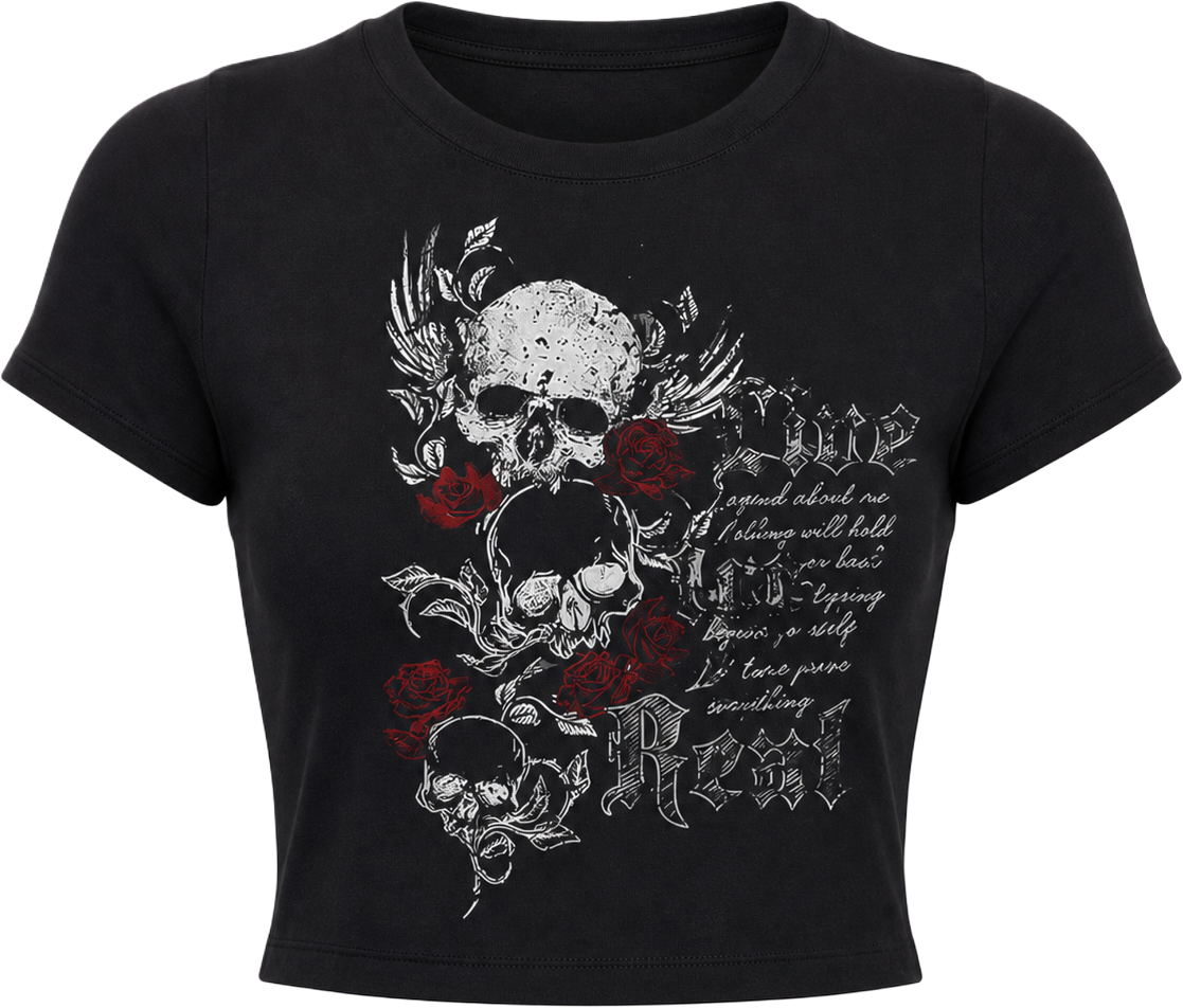 Tattered Roses & Skulls