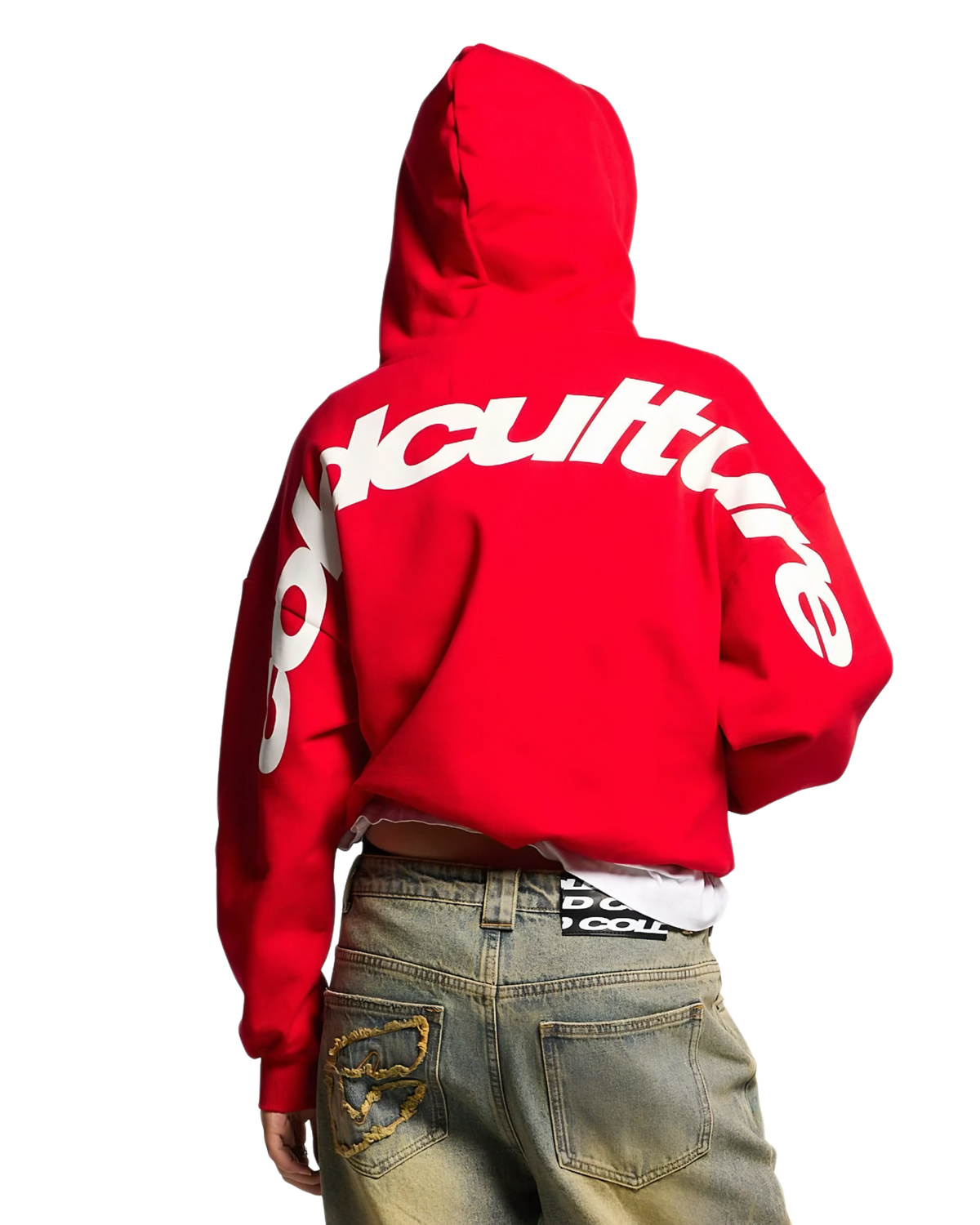 COLD CULTURE RED BAGGY BOXY FIT HOODIE