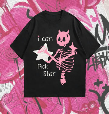 I CAN PICK STAR OVERSIZE & DROP SHOULDER T-SHIRT DAILY SPECIAL