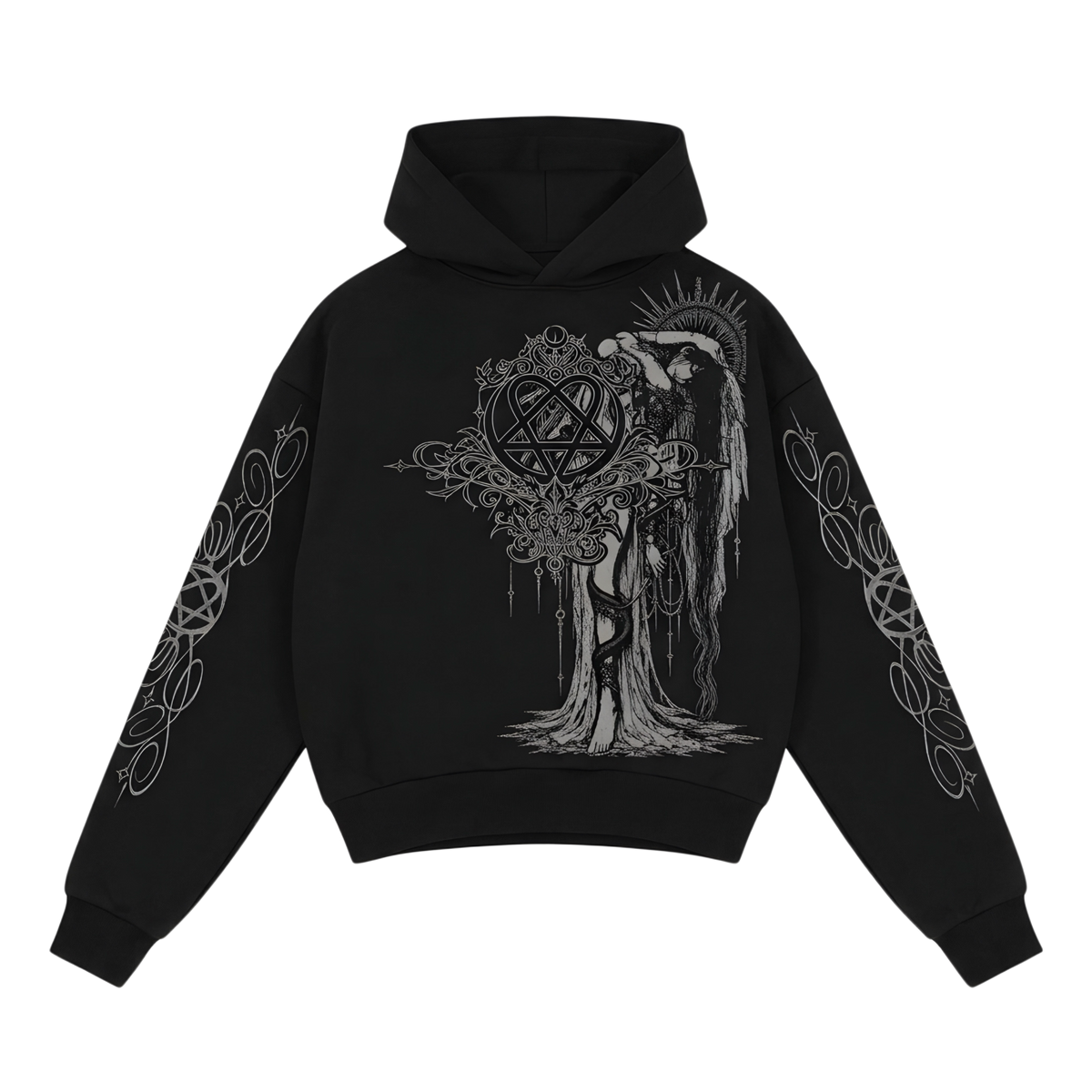 DARK RITUAL BOXY FIT HOODIE