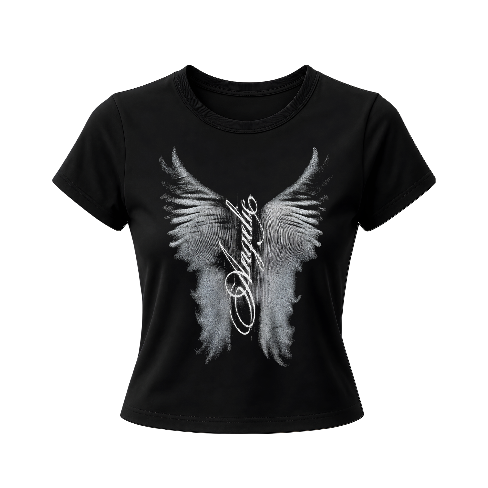Angel Script Baby Tee