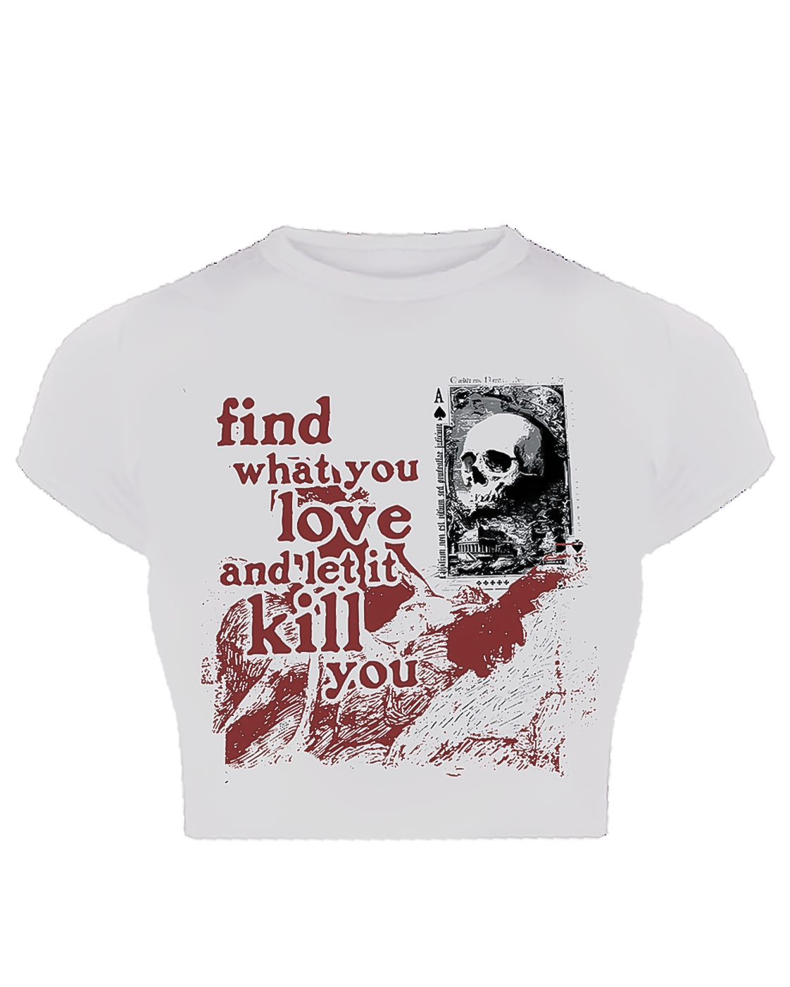 Lethal Love Skull  baby Tee
