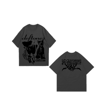 DEFTONES GREY GRAPHIC TEE
