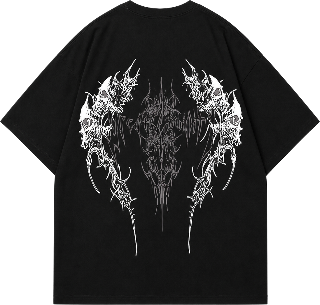 WHITE BONE SPLITTER T-SHIRT