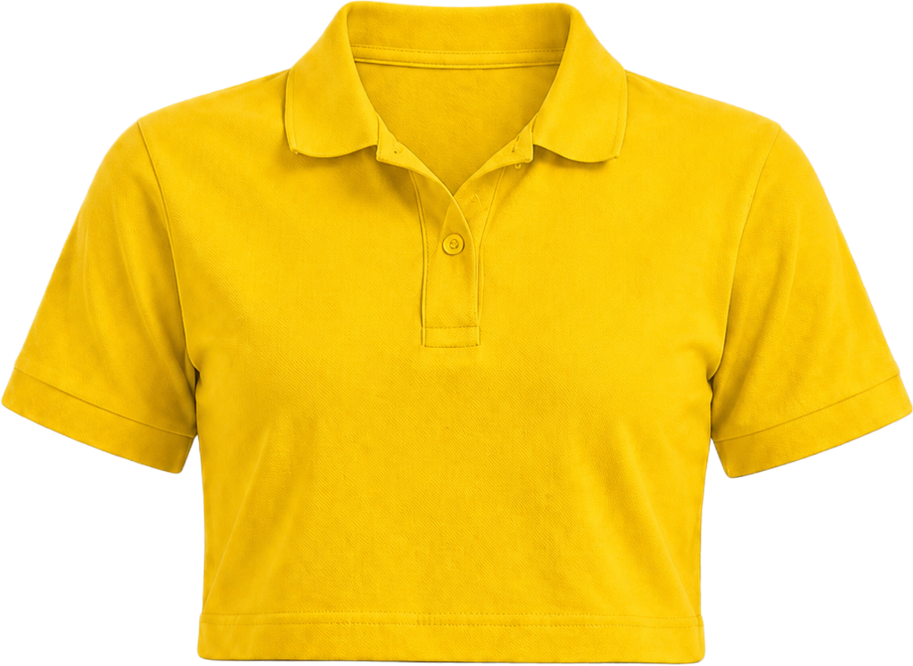 YELLOW CROP POLO