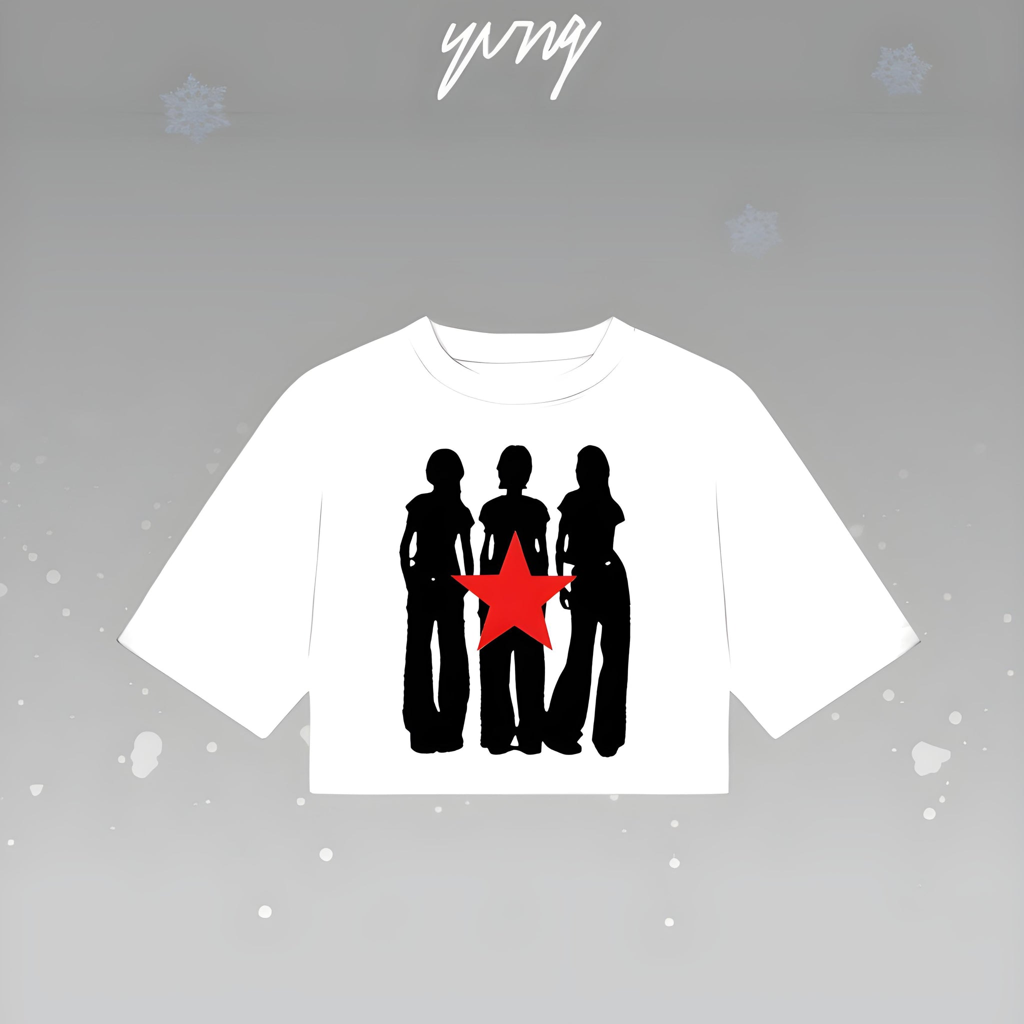 STAR AND GIRLS CROP TOP