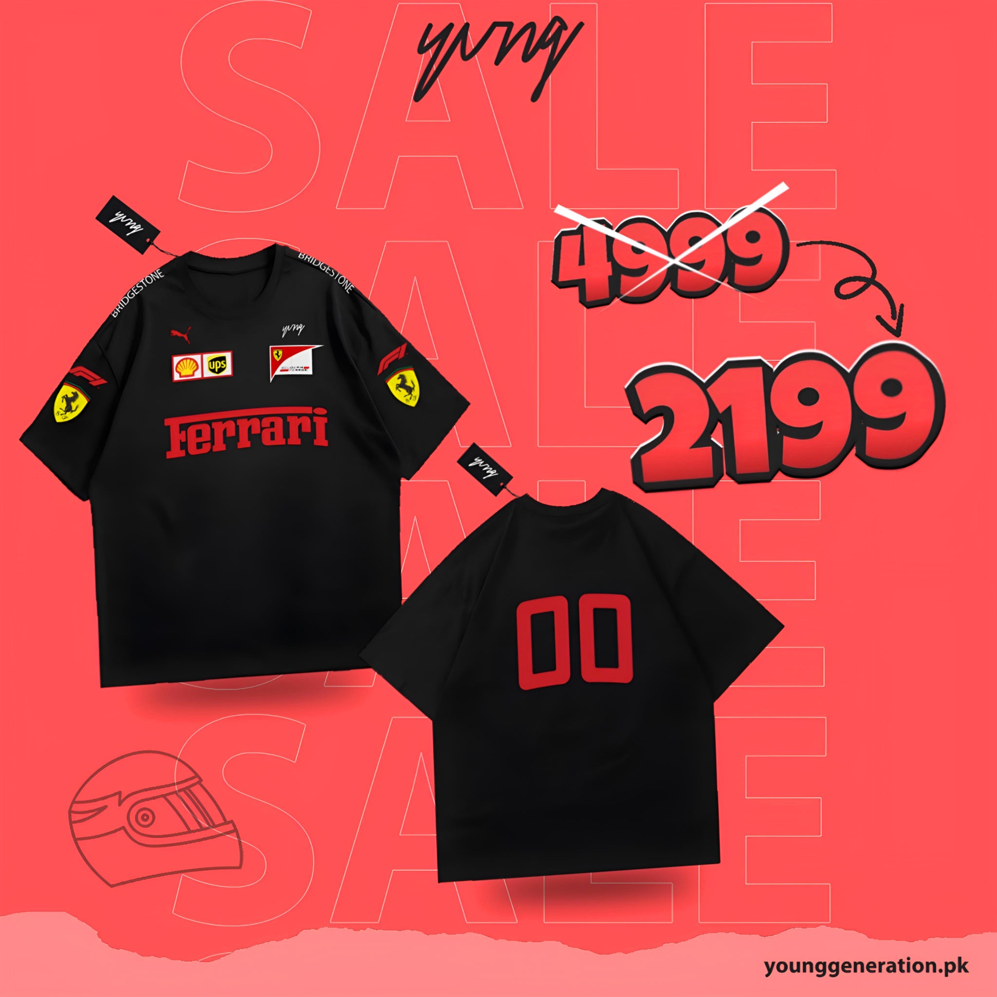 YVNG SPECIAL F1 OVERSIZE & DROP SHOULDER T-SHIRT DAILY SPECIAL