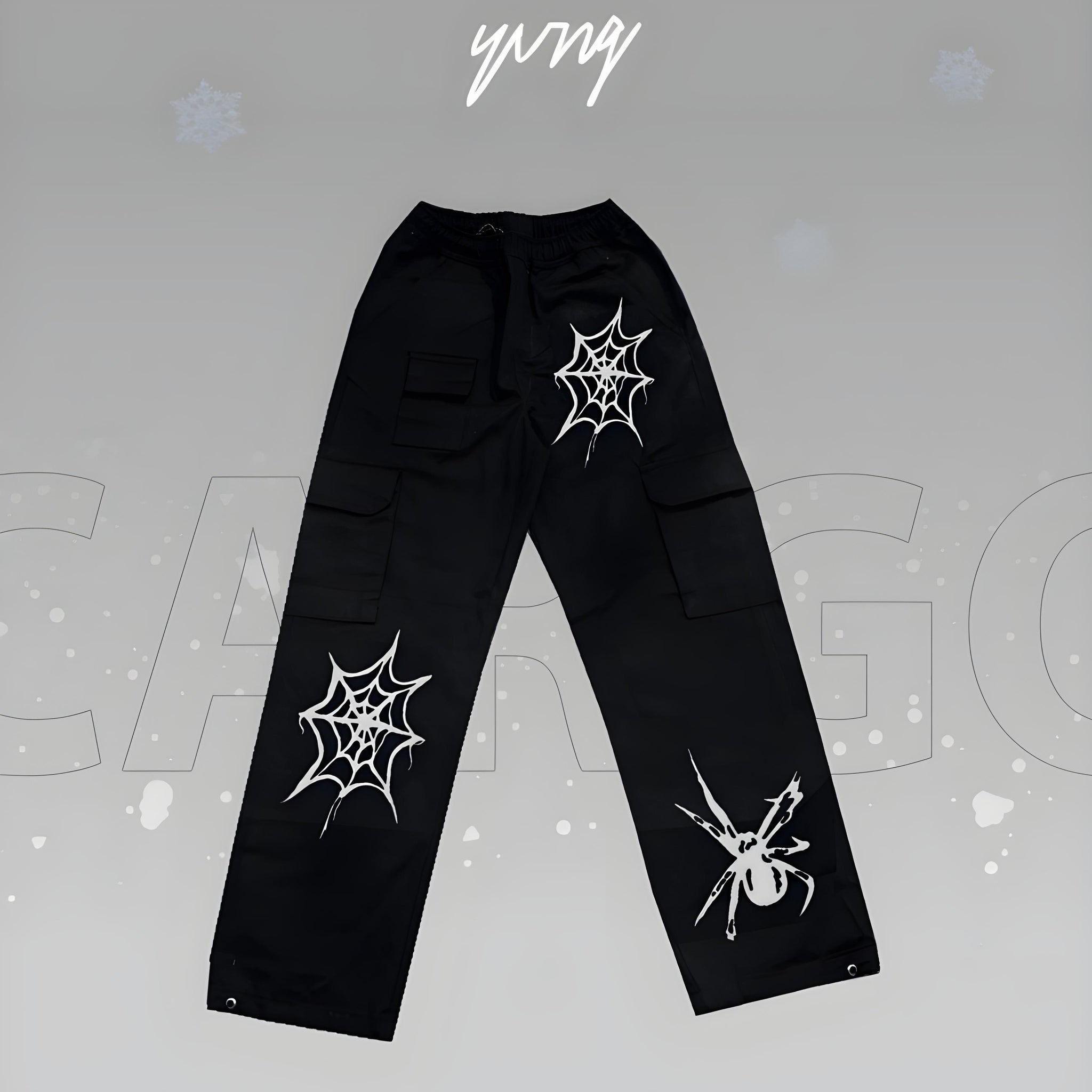 SPIDER  BLACK CARGO PANT