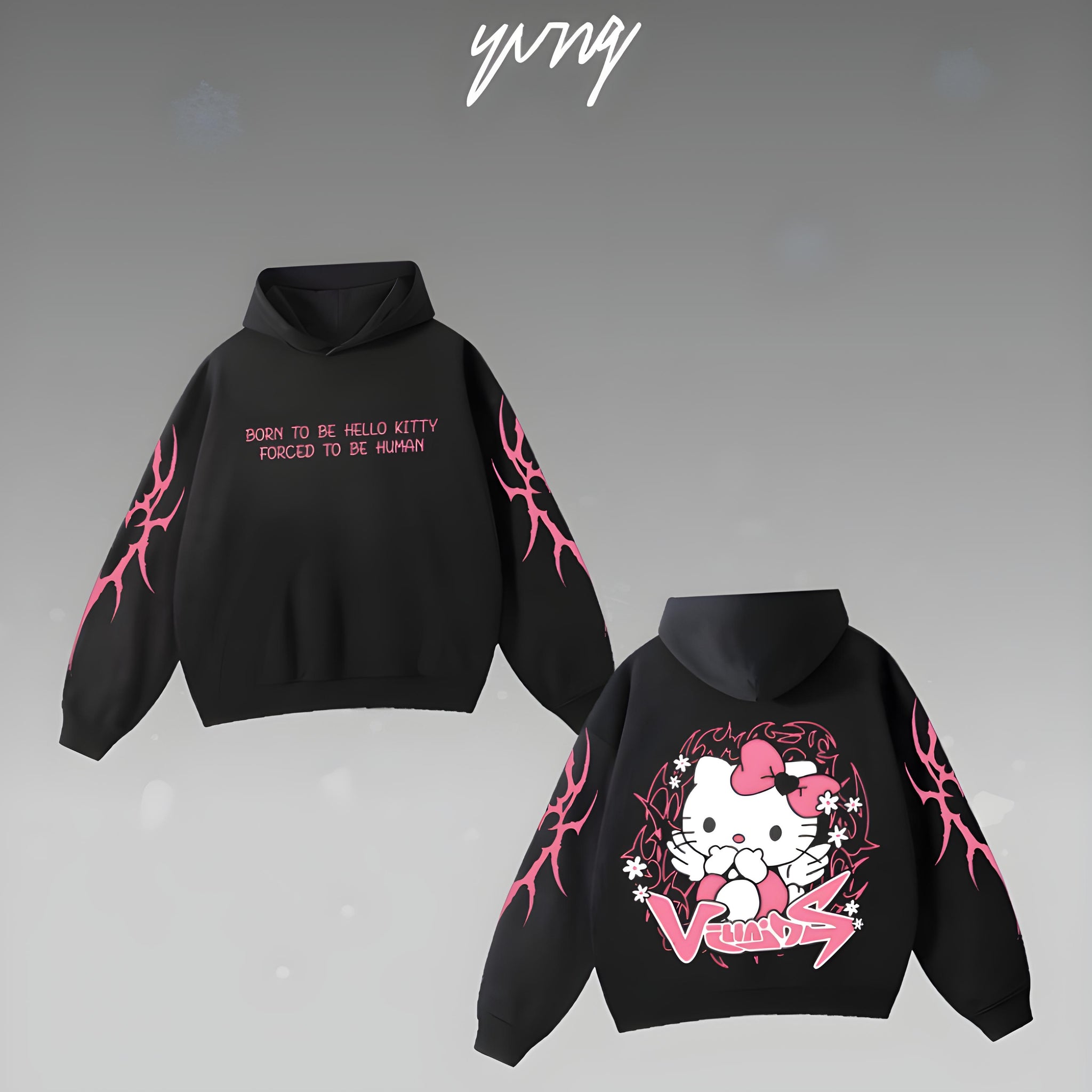 VILLAIN HELLO KITTY REGULAR-FIT HOODIE