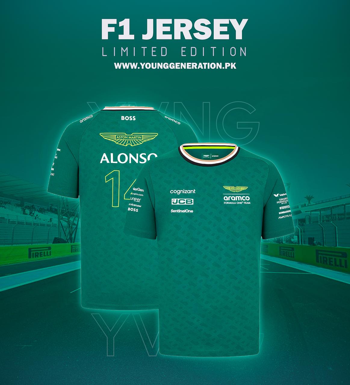 F1 JERSEY GREEN