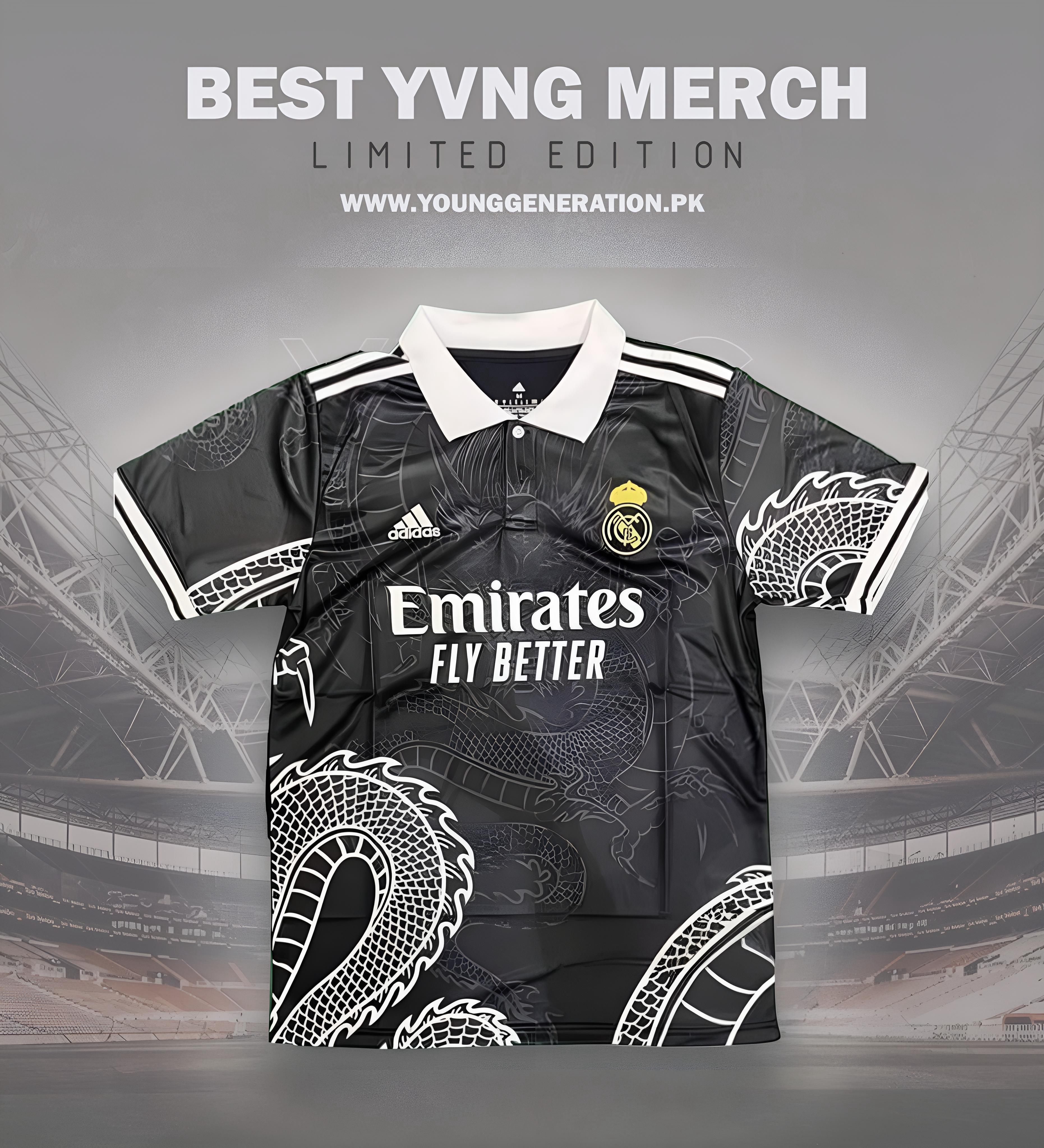 BLACK DRAGON REAL MADRID TSHIRT