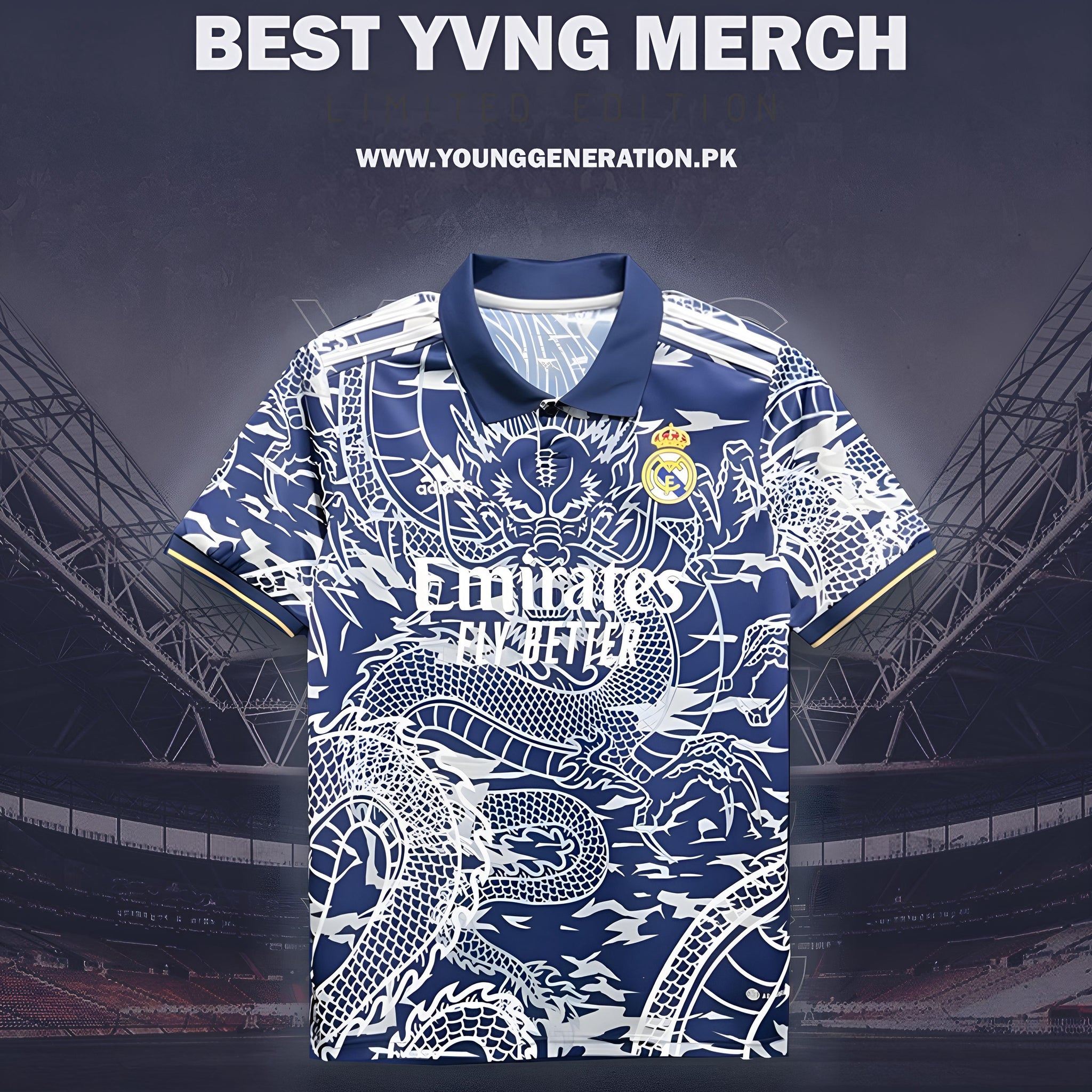 BLUE DRAGON REAL MADRID TSHIRT
