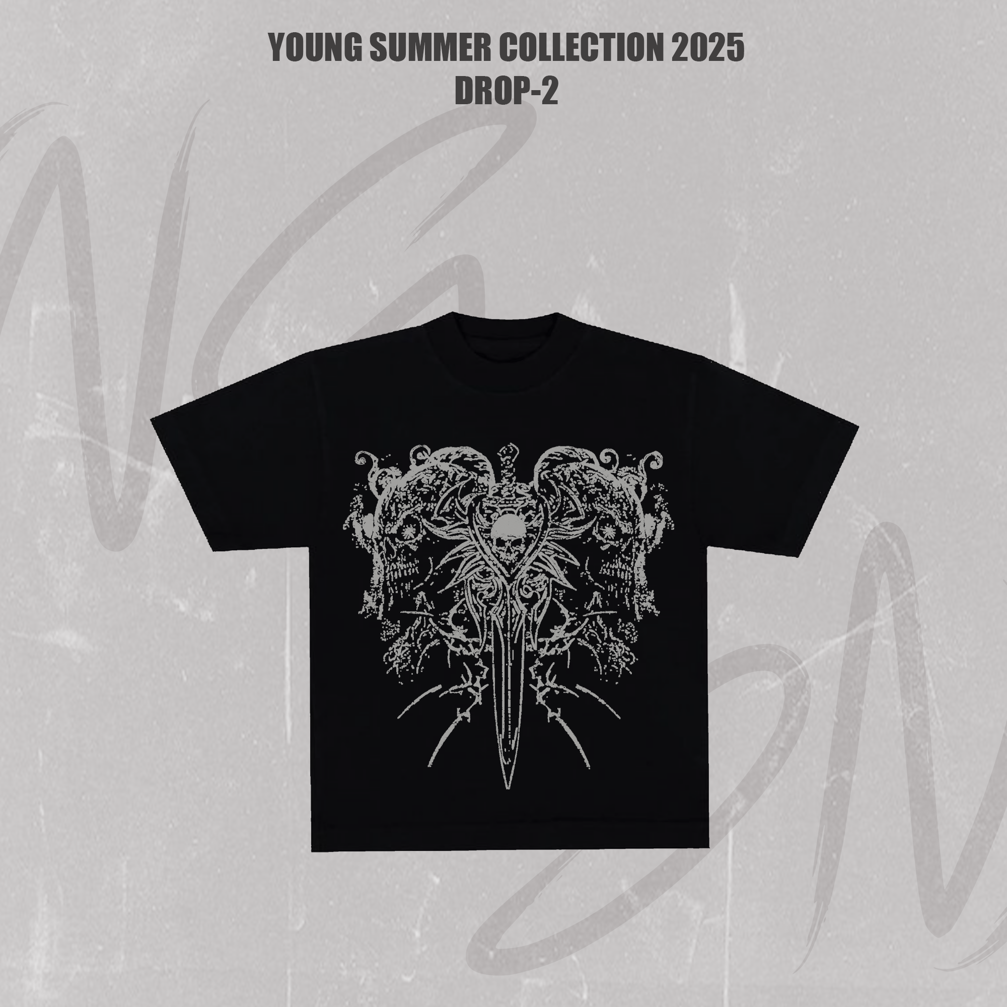 GOTHIC SKULL T-SHIRT