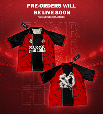 YVNG SPECIAL SPIDER JERSEY RED