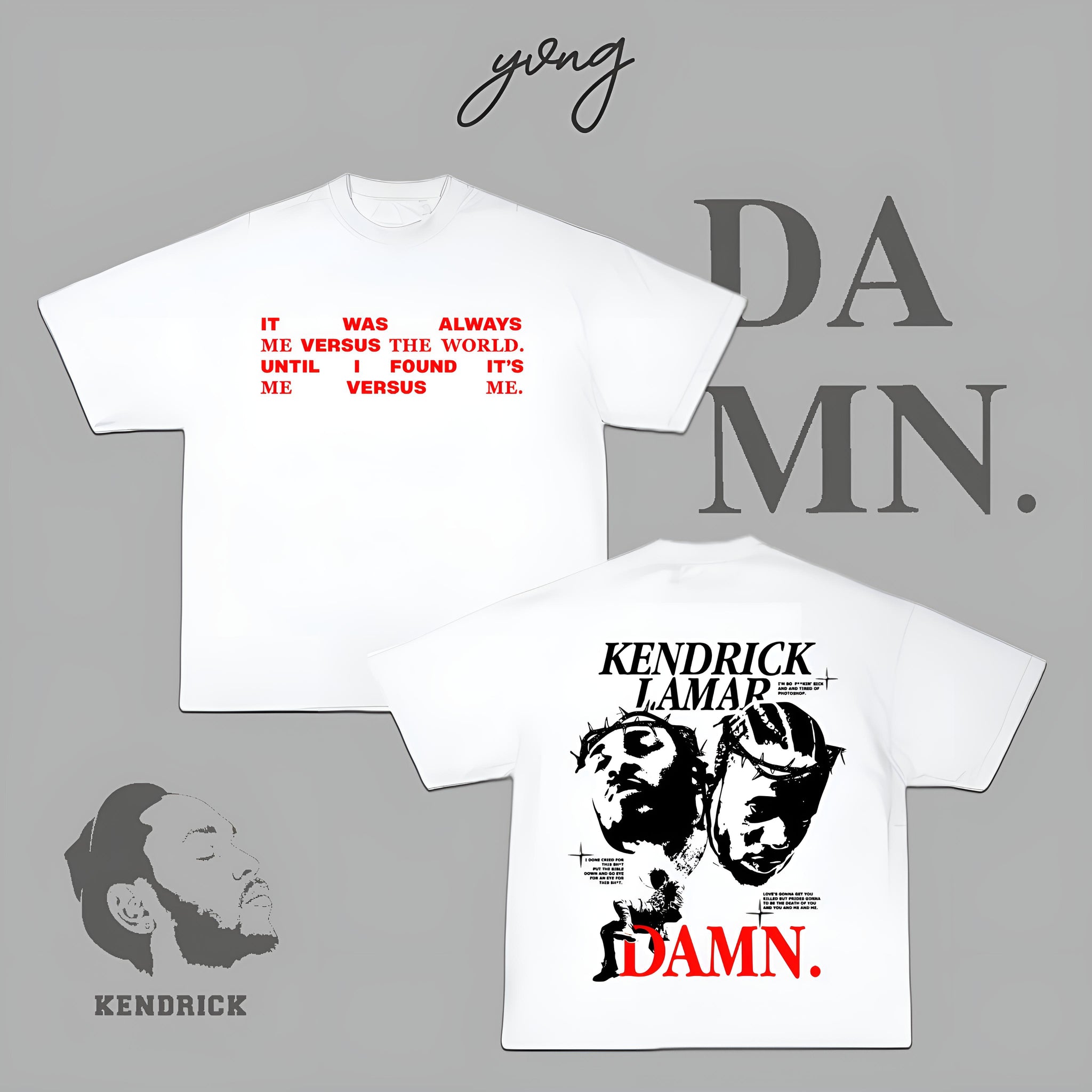 KENDRICK LAMAR OVERSIZE & DROP SHOULDER T-SHIRT